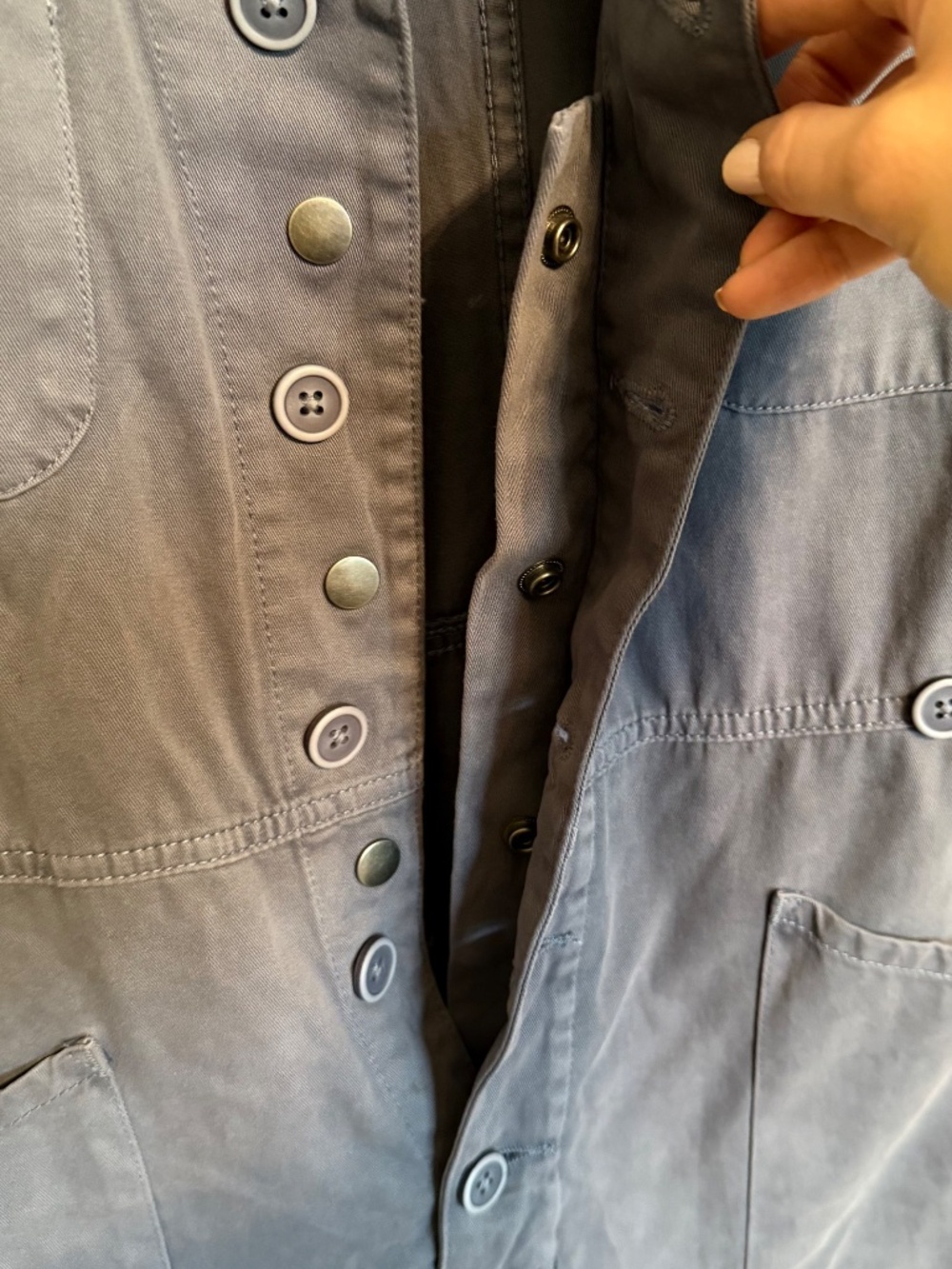 PISTOLA Grover Cotton Jumpsuit, Blue Stone, Small - Picture 4 of 5